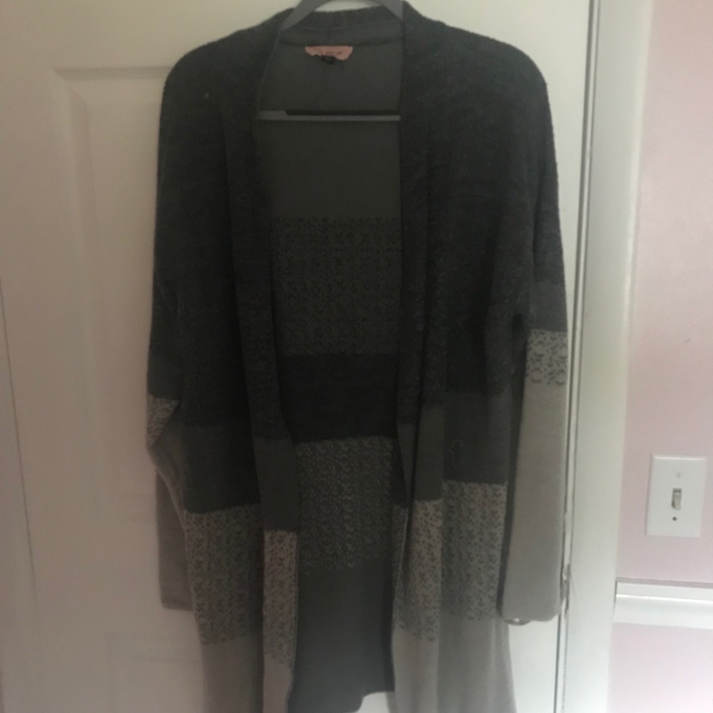 Long gray sweater